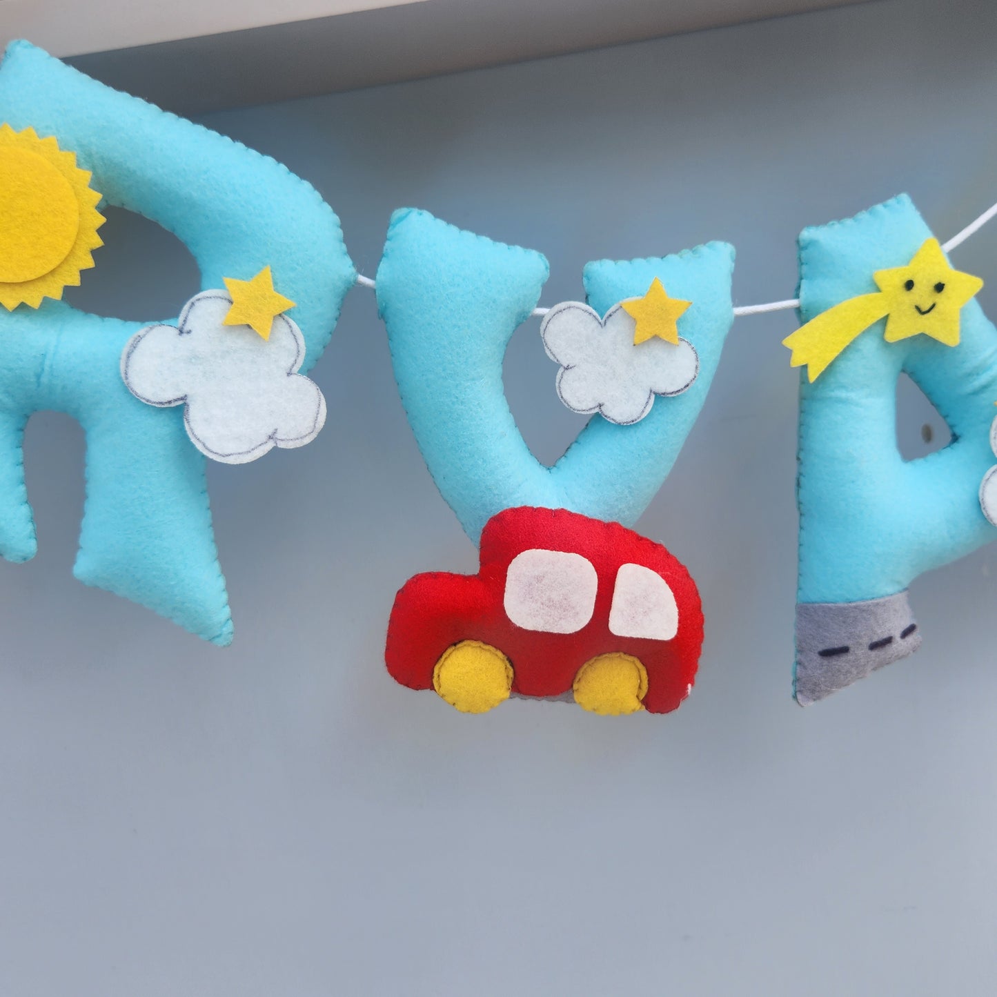 LANDSCAPE THEME FELT NAME GARLAND