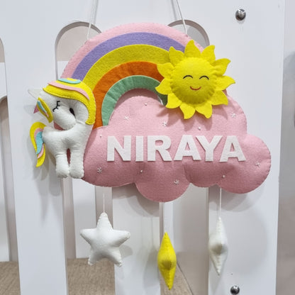 RAINBOW UNICORN WALL HANGING