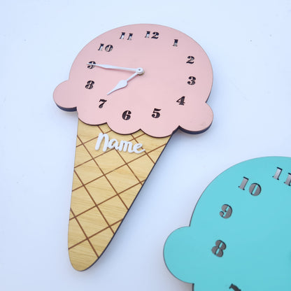 ICE CREAM CLOCK - BLUE