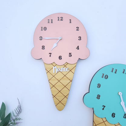 ICE CREAM CLOCK - PINK