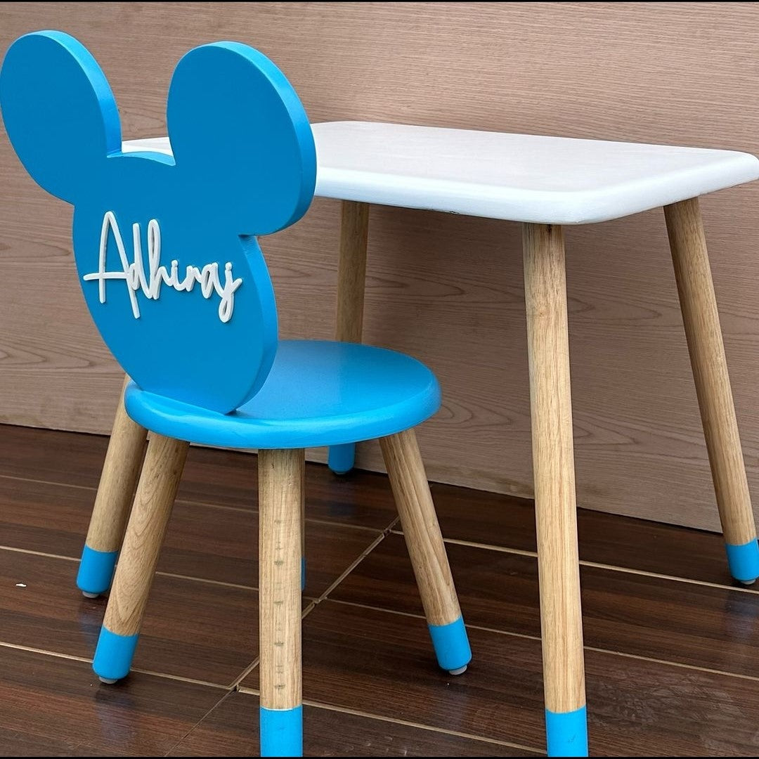 TODDLER MINNIE TABLE CHAIR SET(2-5 YR OLD)