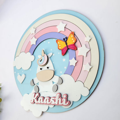 UNICORN THEME NAME SIGN