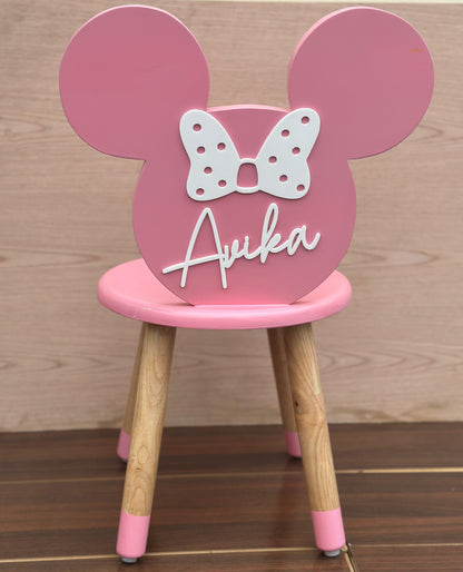 TODDLER MINNIE TABLE CHAIR SET(2-5 YR OLD)